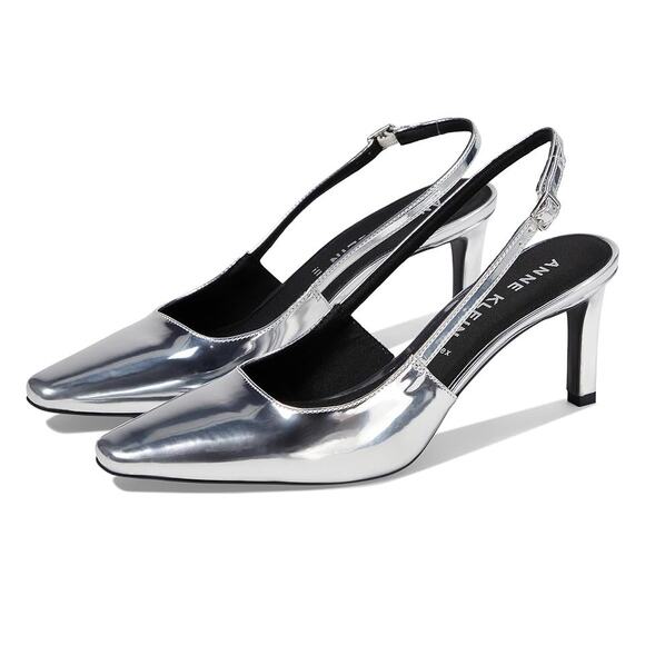 Anne Klein Womens Rosel Pumps US LEFT 7 RIGHT 7.5  Silver EUC - Picture 1 of 13
